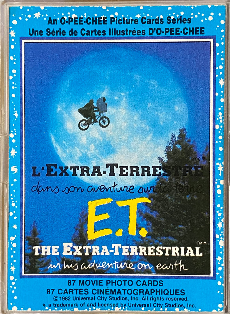 1982 E.T. The Extra-Terrestrial Movie Vintage Trading Base Card Set 87/87 OPC   - TvMovieCards.com