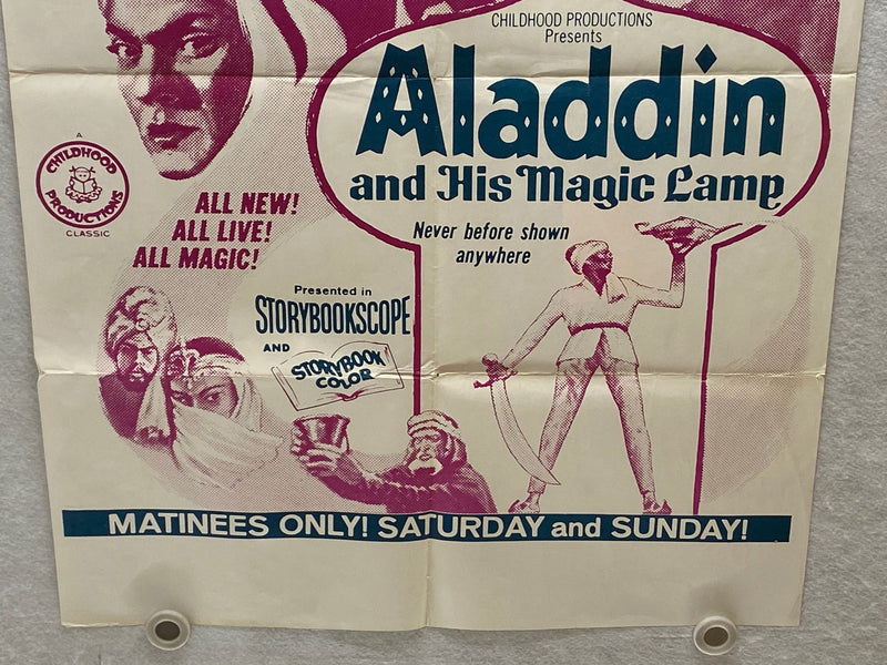 1968 Aladdin And His Magic Lamp 1SH Movie Poster 23 x 35 Boris Bystrov   - TvMovieCards.com