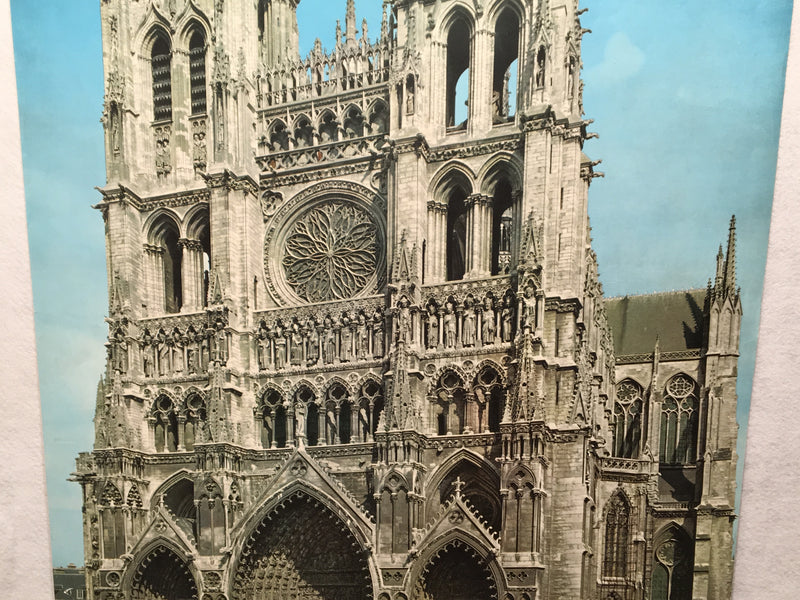 Original 1960s Art Gothique: La Cathedrale d'Amiens French Travel Poster   - TvMovieCards.com