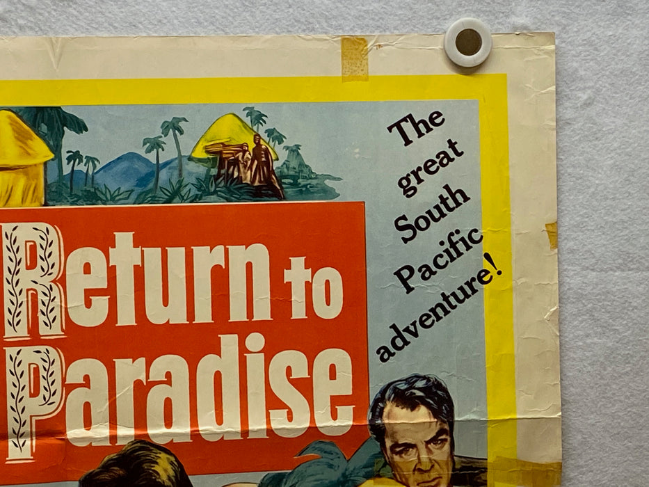 1953 Return to Paradise Half Sheet Movie Poster 22x28 Gary Cooper, Barry Jones   - TvMovieCards.com