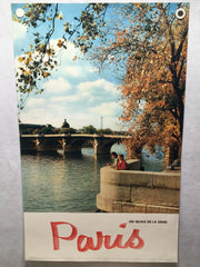 Original 1960s Les Quais De La Seine - Paris - French Travel Poster   - TvMovieCards.com