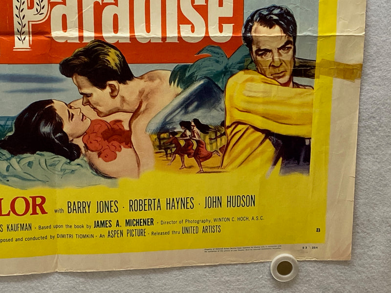 1953 Return to Paradise Half Sheet Movie Poster 22x28 Gary Cooper, Barry Jones   - TvMovieCards.com