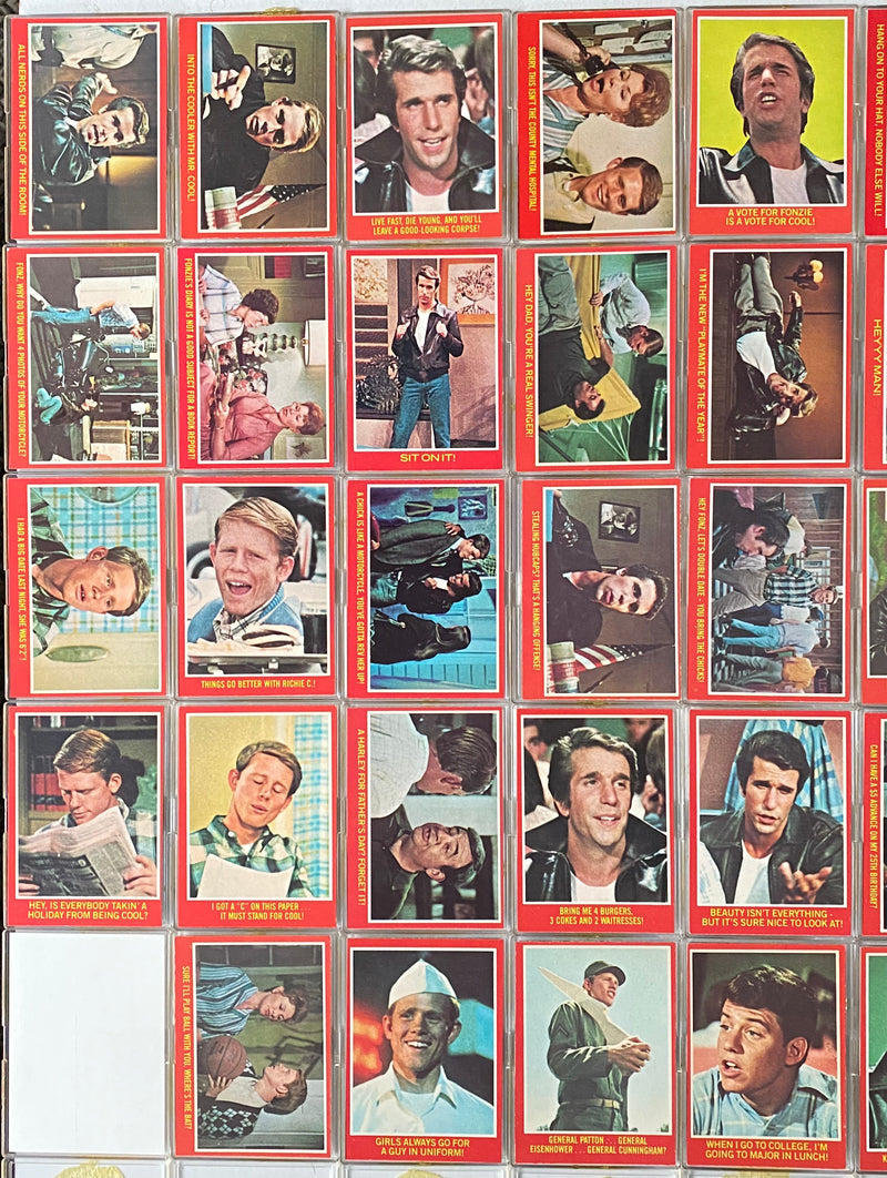 Happy Days Series 2 (Red) 1976 Vintage Trading Base Card Set 44/44 O-Pee-Chee   - TvMovieCards.com