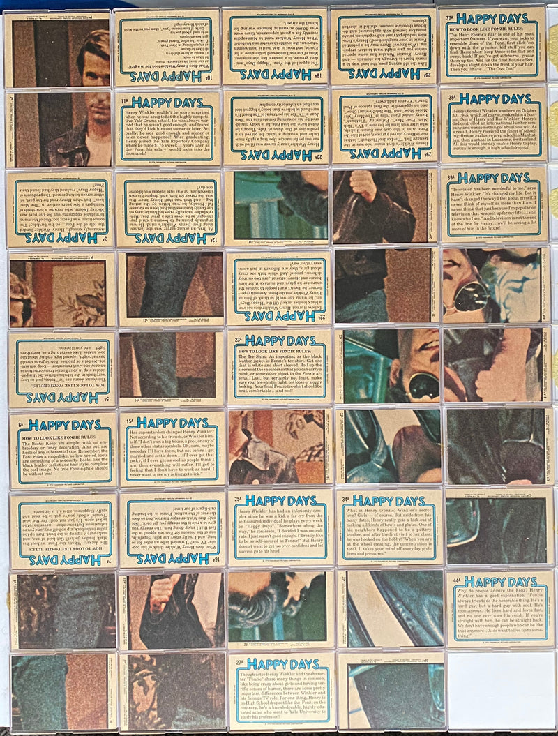 Happy Days Series 2 (Red) 1976 Vintage Trading Base Card Set 44/44 O-Pee-Chee   - TvMovieCards.com