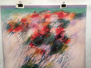 Artbeats 1987 - Gary Collins "Aerie" - Print 25" x 26.5"   - TvMovieCards.com
