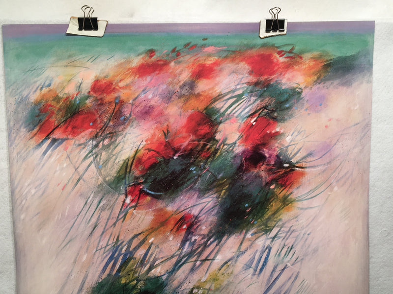 Artbeats 1987 - Gary Collins "Aerie" - Print 25" x 26.5"   - TvMovieCards.com