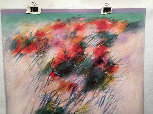 Artbeats 1987 - Gary Collins "Aerie" - Print 25" x 26.5"   - TvMovieCards.com