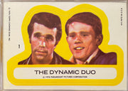 Happy Days TV Show Series 1 Vintage Sticker Card Set 11/11 Topps 1976   - TvMovieCards.com