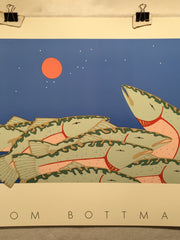 Tom Bottman - Fish Artbeats 1986 Poster Print - 24" x 20"   - TvMovieCards.com