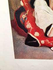 Alberto Vargas "Reclining Woman In Lingerie" Pinup Poster Vintage Print 21 x 29   - TvMovieCards.com