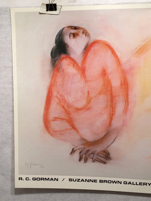 R.C. Gorman - Reclining Woman - 1979 Poster Print - 28" x 23"   - TvMovieCards.com