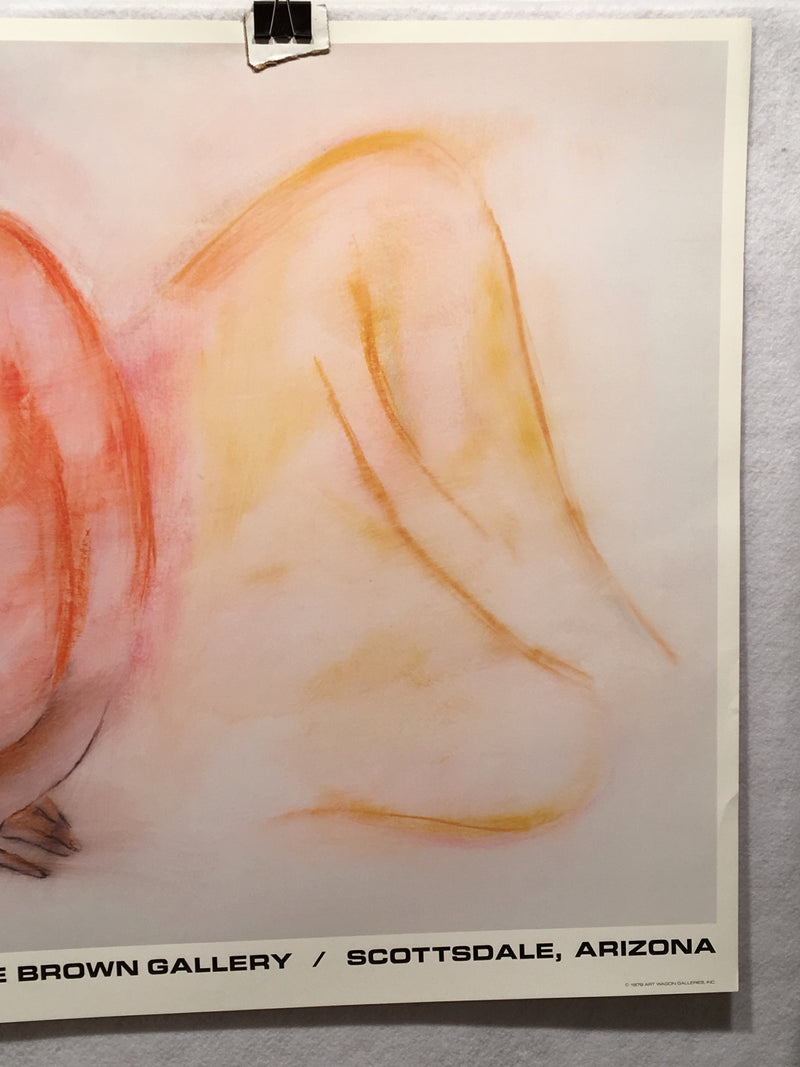 R.C. Gorman - Reclining Woman - 1979 Poster Print - 28" x 23"   - TvMovieCards.com