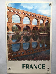 Original 1960 PONT DU GARD Nimes Provence - French Travel Poster - Rene Jacques   - TvMovieCards.com