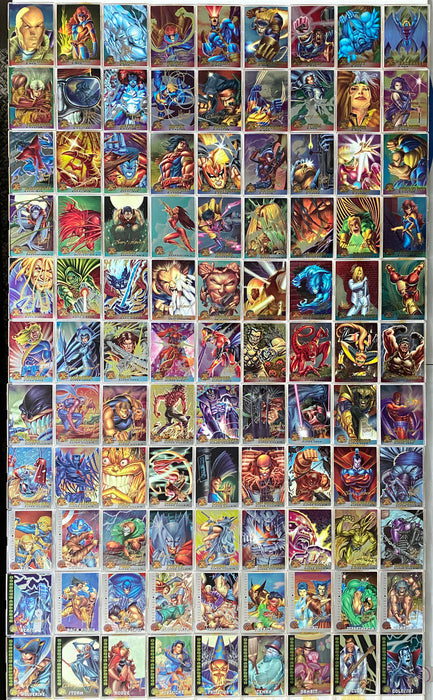 1995 Fleer Ultra X-Men All Chromium Gold Signature Parallel 100 Card Set   - TvMovieCards.com