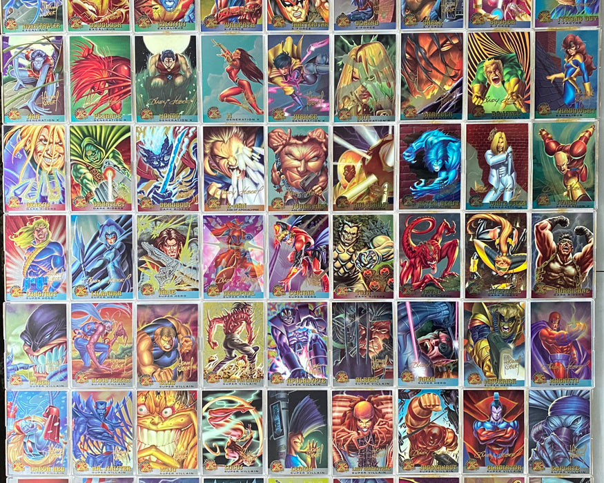 1995 Fleer Ultra X-Men All Chromium Gold Signature Parallel 100 Card Set   - TvMovieCards.com