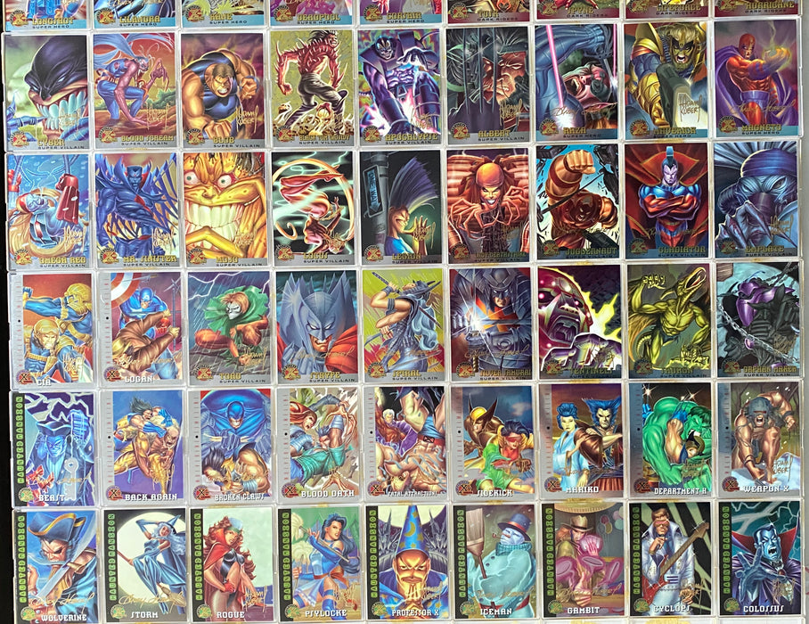 1995 Fleer Ultra X-Men All Chromium Gold Signature Parallel 100 Card Set   - TvMovieCards.com