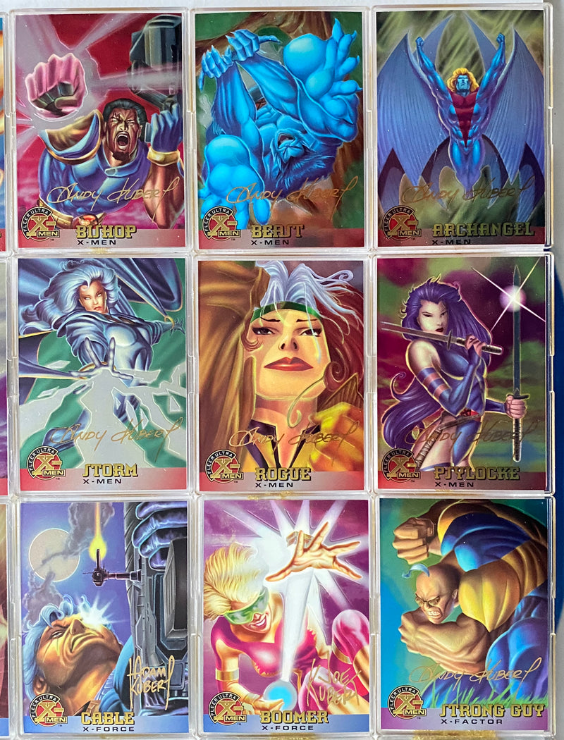 1995 Fleer Ultra X-Men All Chromium Gold Signature Parallel 100 Card Set   - TvMovieCards.com