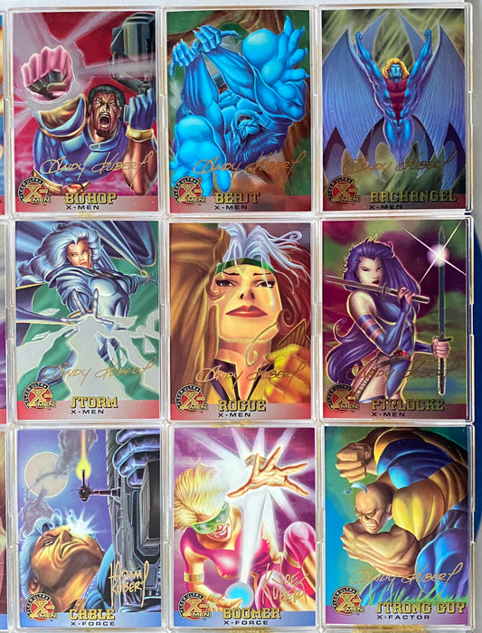 1995 Fleer Ultra X-Men All Chromium Gold Signature Parallel 100 Card Set   - TvMovieCards.com