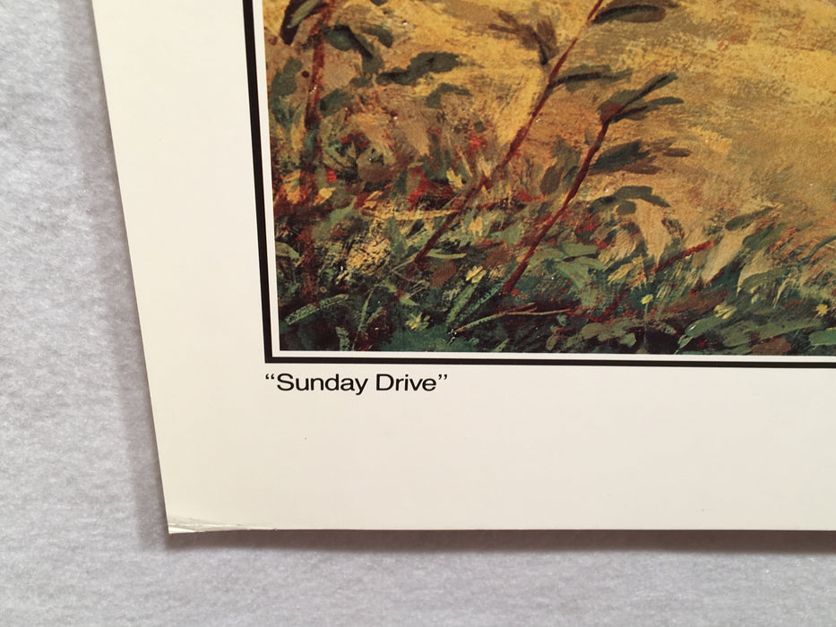 Lee Dubin "Sunday Drive" 1907 Buick Automotive Print 26" x 24"   - TvMovieCards.com