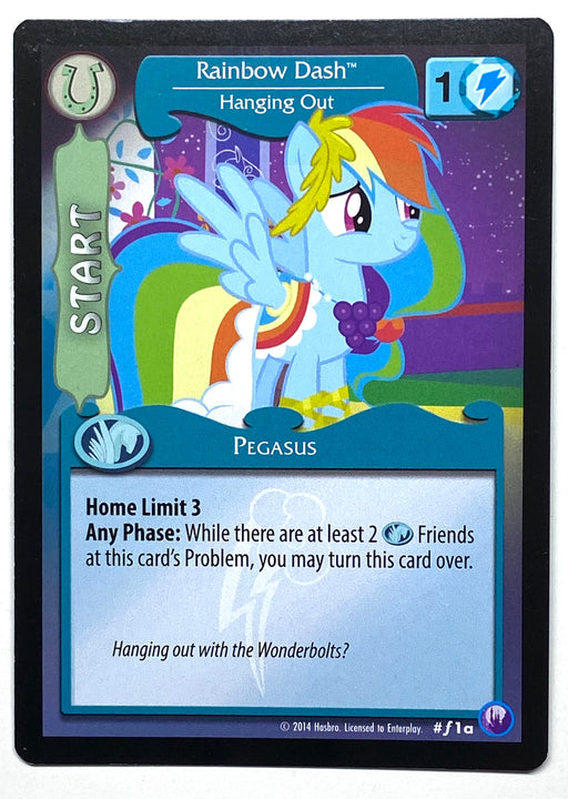 My Little Pony Rainbow Dash Hanging Out #f1a Foil MLP TCG Trading Card Game   - TvMovieCards.com