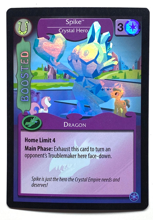 My Little Pony Spike - Crystal Hero #f2a Foil MLP TCG Trading Card Game   - TvMovieCards.com