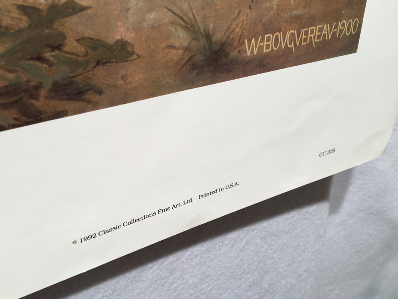 Adolphe William Bouguereau "Two Girls" Lithograph Art Print 27" x 32"   - TvMovieCards.com