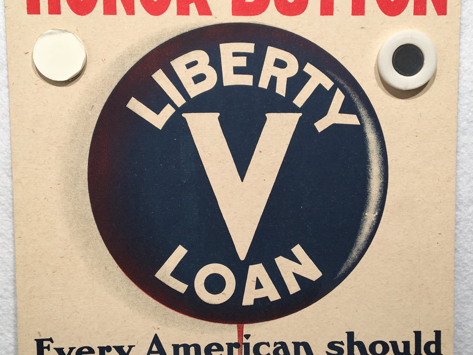 Honor Button Victory Liberty Loan Advertisement WWI Poster 11 X 14   - TvMovieCards.com