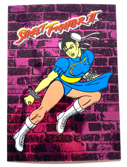 1993 Street Fighter II Foil Chun Li 1 of 4 Insert Chase Card Capcom / Topps   - TvMovieCards.com