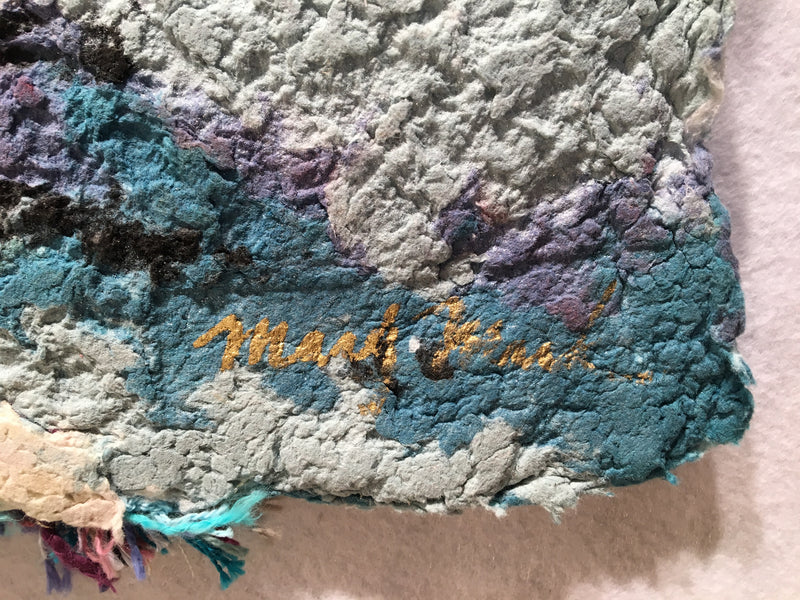 Mary Ethel Marks (1890-1955) Abstract Art Paper Pulp and Fiber Basket Painting   - TvMovieCards.com