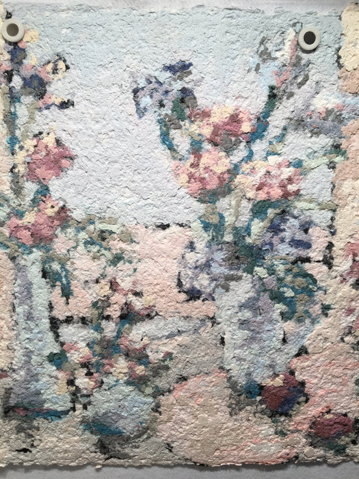 Mary Ethel Marks (1890-1955) Abstract Art Paper Pulp and Fiber Flower Painting   - TvMovieCards.com