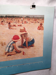 Richard Borso "The Red Hat" Lithograph Art Print 26" x 32"   - TvMovieCards.com