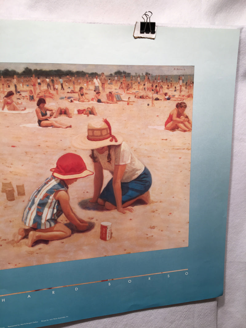 Richard Borso "The Red Hat" Lithograph Art Print 26" x 32"   - TvMovieCards.com
