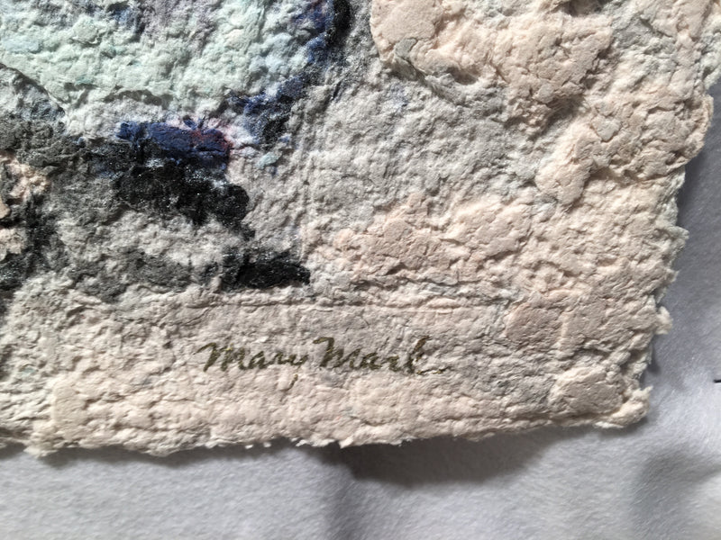 Mary Ethel Marks (1890-1955) Abstract Art Paper Pulp and Fiber Flower Painting   - TvMovieCards.com