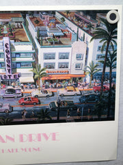 Michael Young - Ocean Drive - Colony Park Hotel Miami Signed Poster Print 18x25   - TvMovieCards.com