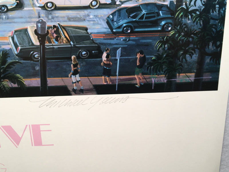 Michael Young - Ocean Drive - Colony Park Hotel Miami Signed Poster Print 18x25   - TvMovieCards.com