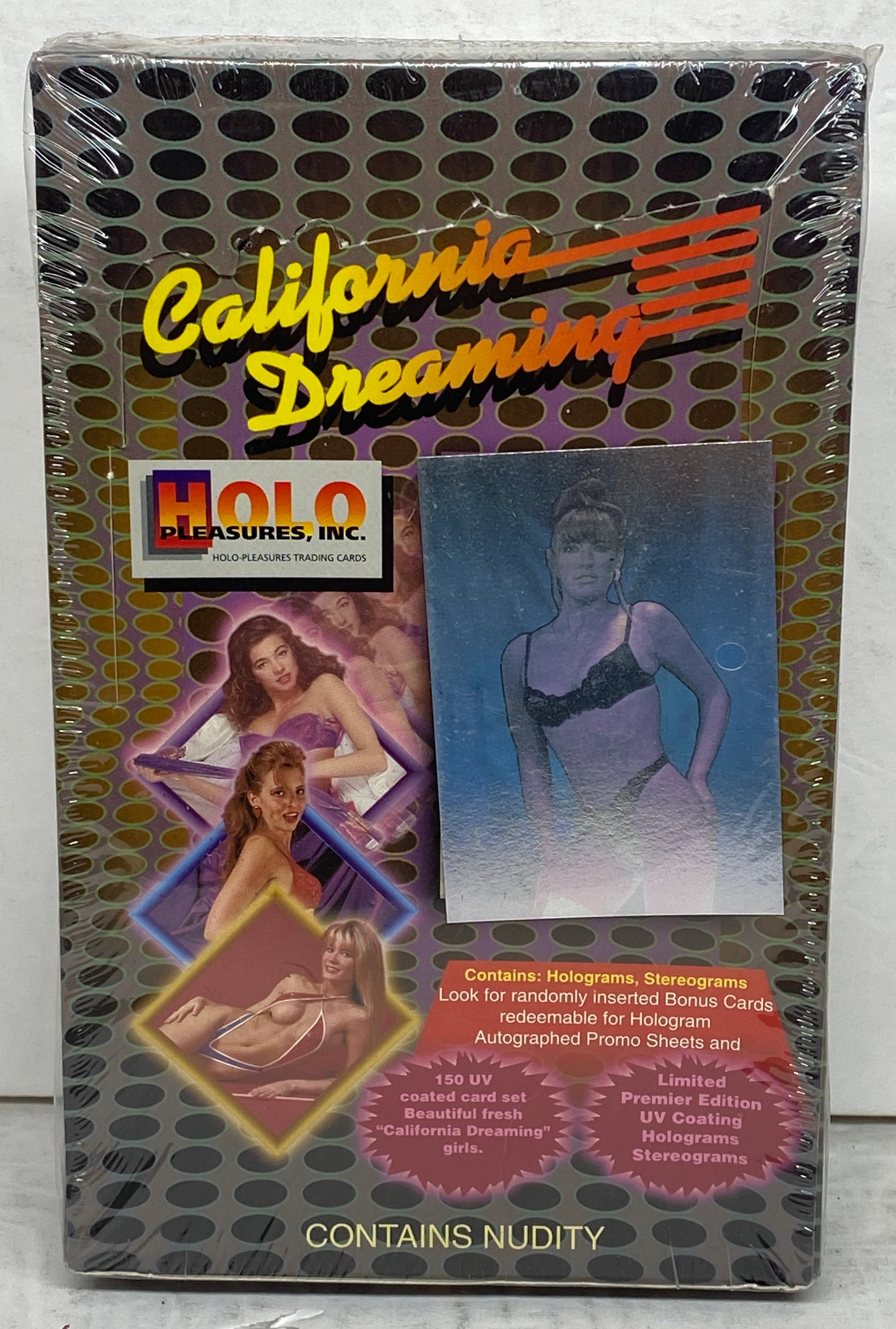 コレクション california dreaming (RARE!!lobby card!!) 1991 California Dreaming Series 1 Trading Card Box Holo-Pleasures