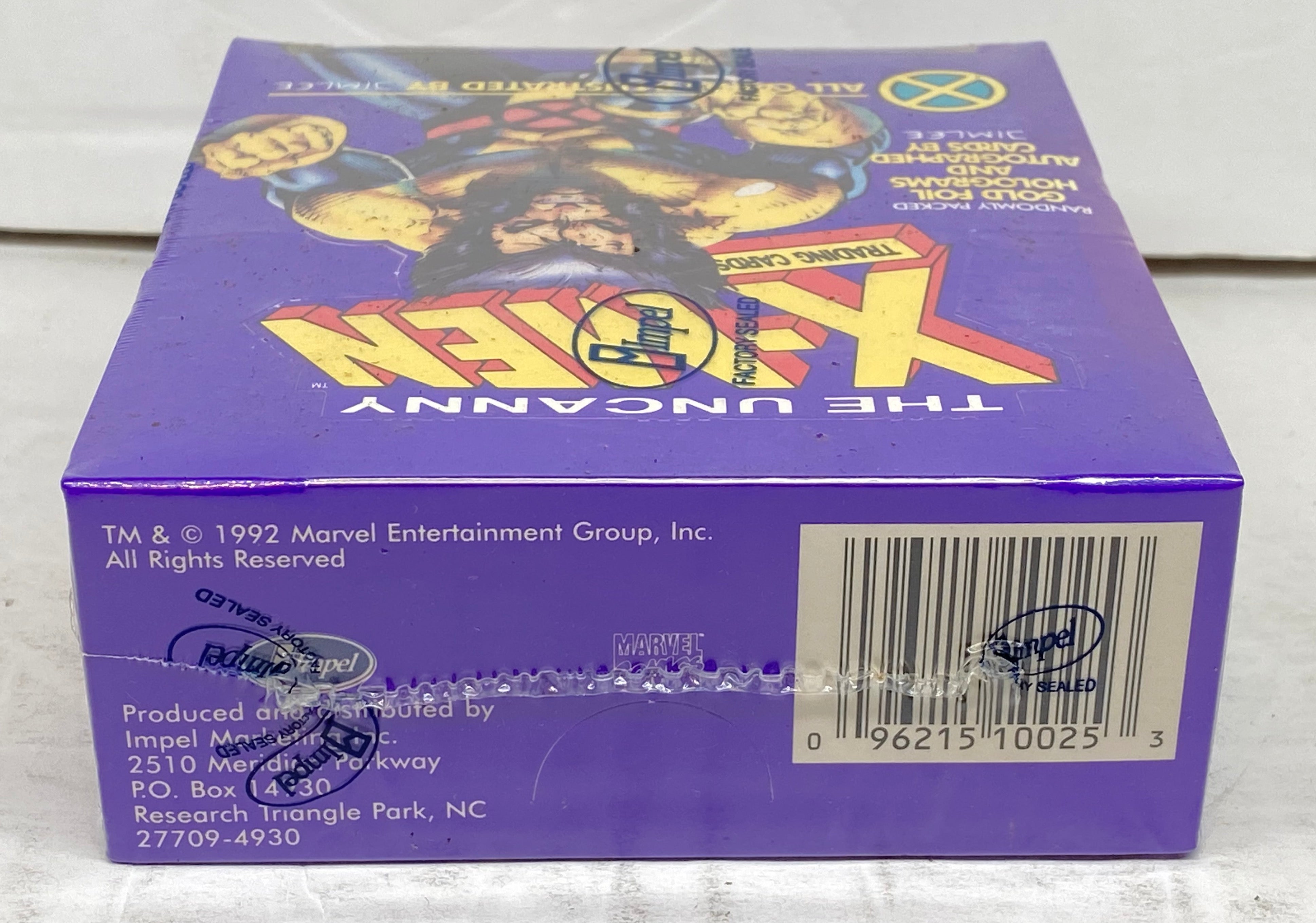 トレーディングカード X-MEN 未開封 5枚入×36パック 紙箱付 1BOX 1992 The Uncanny X-Men Purple Factory Sealed Trading Card Box 36