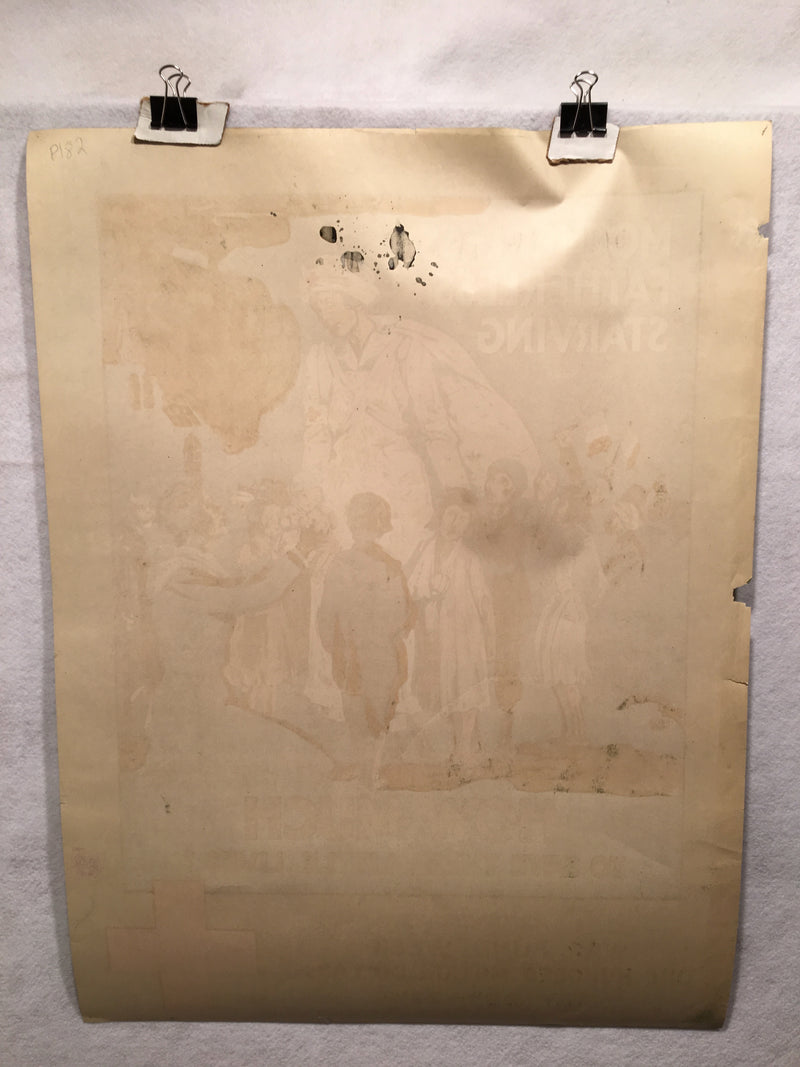 "Motherless; How Much to Save These Little Lives?" WWI American Red Cross Poster   - TvMovieCards.com