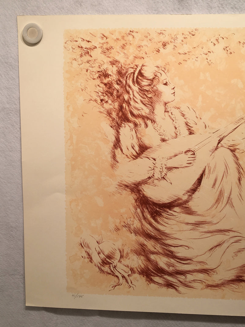 Karin Schaefers "Pastorale" Signed Numbered Lithograph Art Print 21 x 29   - TvMovieCards.com