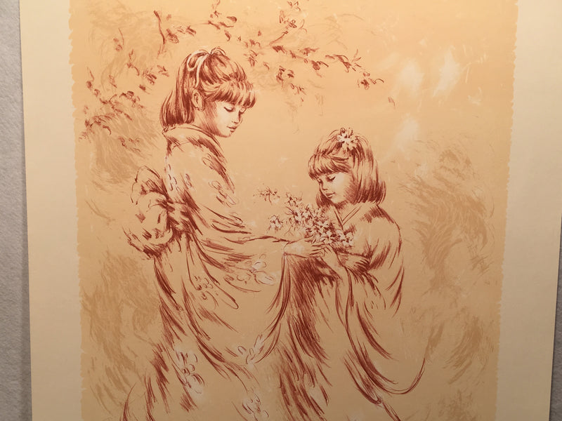 Karin Schaefers "Little Geishas" Signed Numbered Lithograph Art Print 21 x 29   - TvMovieCards.com
