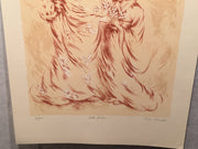 Karin Schaefers "Little Geishas" Signed Numbered Lithograph Art Print 21 x 29   - TvMovieCards.com
