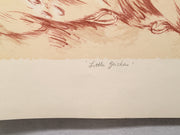 Karin Schaefers "Little Geishas" Signed Numbered Lithograph Art Print 21 x 29   - TvMovieCards.com