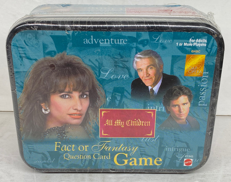 1998 Mattel All My Children Fact or Fantasy Question Card Game Sealed Tin   - TvMovieCards.com