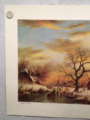 Dennis Lewan Signed Lithograph Art Print Limited Edition 23 x 28   - TvMovieCards.com
