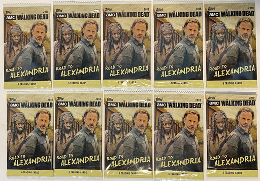 2018 The Walking Dead Road to Alexandria Retail Trading Card 10 Sealed Packs Lot   - TvMovieCards.com