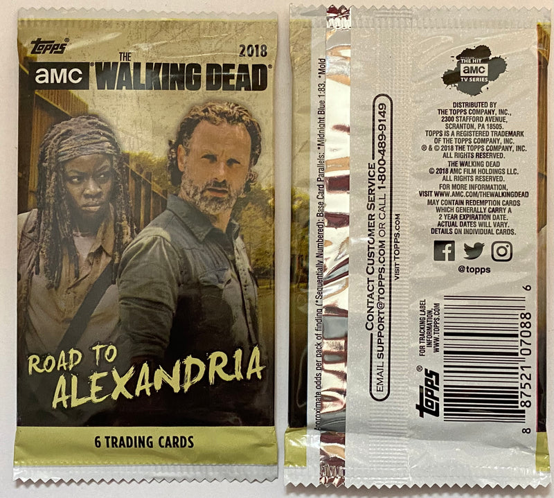 2018 The Walking Dead Road to Alexandria Retail Trading Card 10 Sealed Packs Lot   - TvMovieCards.com