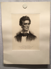 Young Abraham Lincoln Etching By Otto Wiecker 1911 Lithograph Print 14 x 18   - TvMovieCards.com