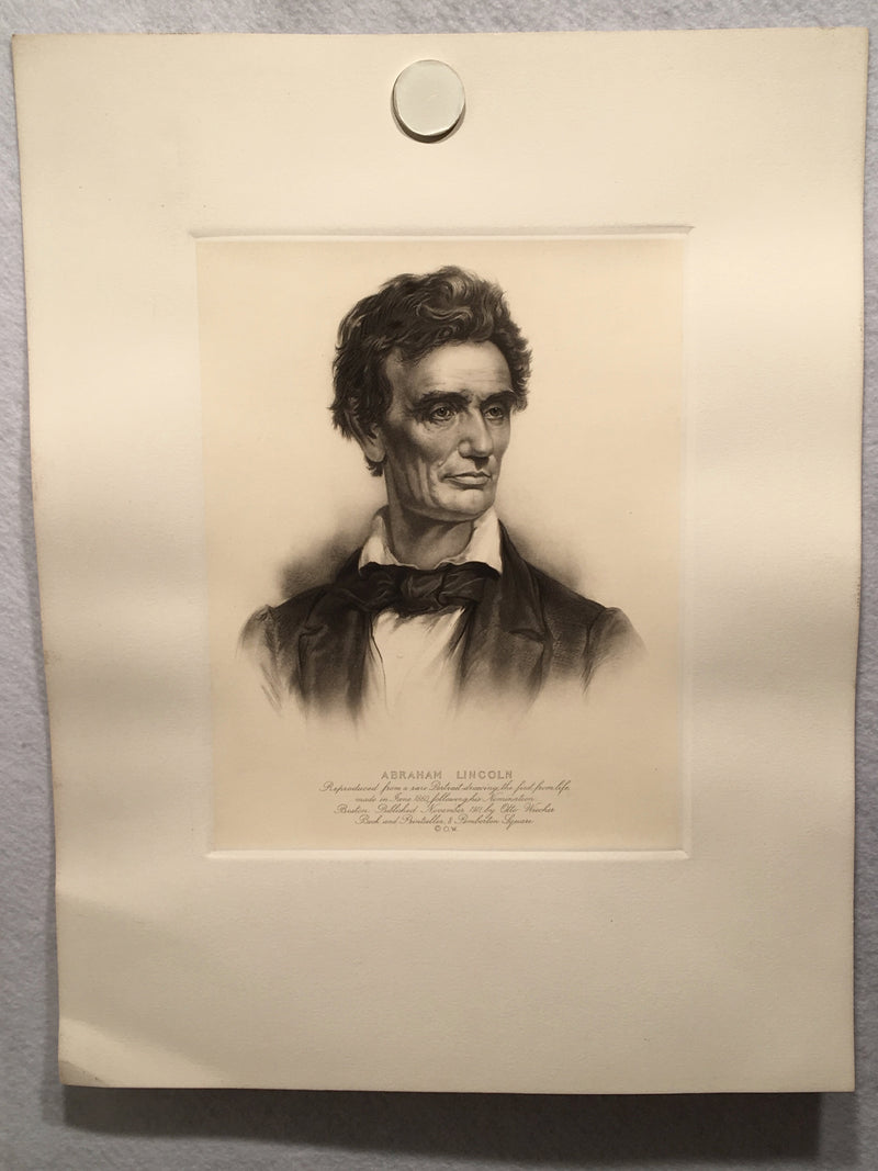 Young Abraham Lincoln Etching By Otto Wiecker 1911 Lithograph Print 14 x 18   - TvMovieCards.com