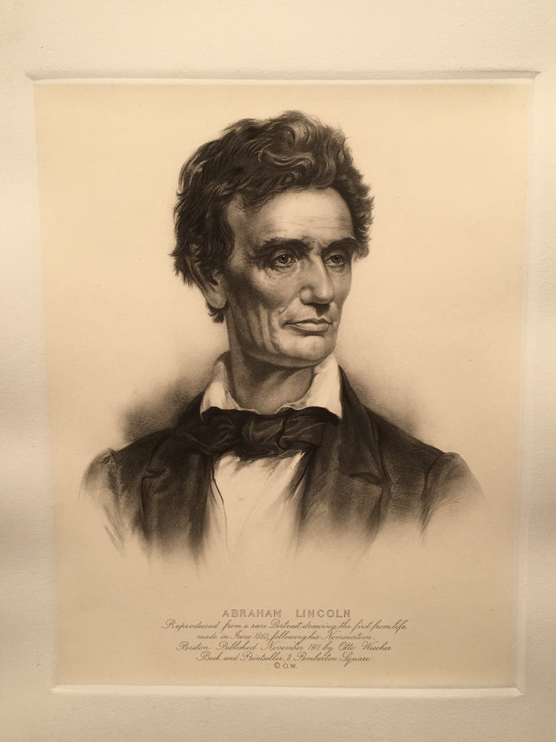 Young Abraham Lincoln Etching By Otto Wiecker 1911 Lithograph Print 14 x 18   - TvMovieCards.com