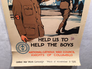 WW1 "See Him Through" National Catholic War Council Poster (20" X 30") 1918   - TvMovieCards.com